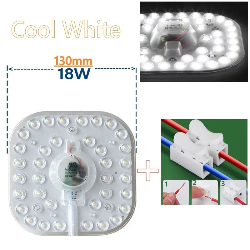plafonnier led rond blanc moderne adhésif interrupteur lentille protection 12w 18w 24w 36w 50w