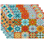 serviettes table lin beige clair motif géométrique respectueux environnement 32x42cm