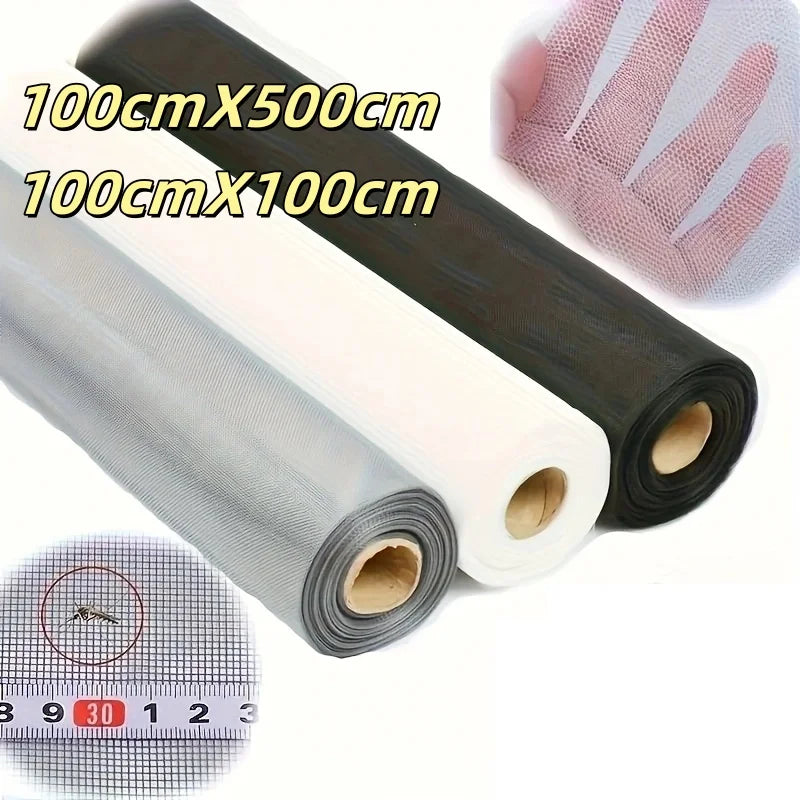 moustiquaire filet anti insectes gris maille fine fenêtre porte grande taille auto adhésive