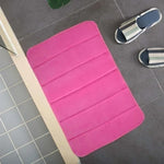 tapis bain polyester rayures horizontales moderne beige gris violet marron absorption d'eau 40x60cmintérieur
