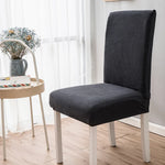 Housse chaise moderne rayures horizontales noir vert beige marron gris rouge 45 60cm