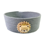 boîtes rangement texturées animaux enfants gris jaune blanc opacité nordique rond resizable respectueuxenvironnement