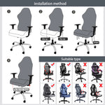 housse chaise gris moderne carreaux géométriques zip polyester/fauteuil brodé