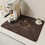 tapis cuisine absorbant moderne anti dérapant taille 30x40cm gris clair