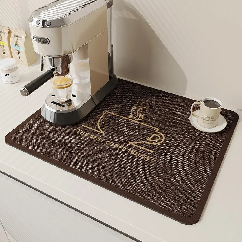 tapis cuisine absorbant moderne anti dérapant taille 30x40cm gris clair