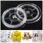 support plateau transparent rotatif adhésif moderne 51mm 63mm 75mm 100mm 125mm 150mm 175mm 200mm