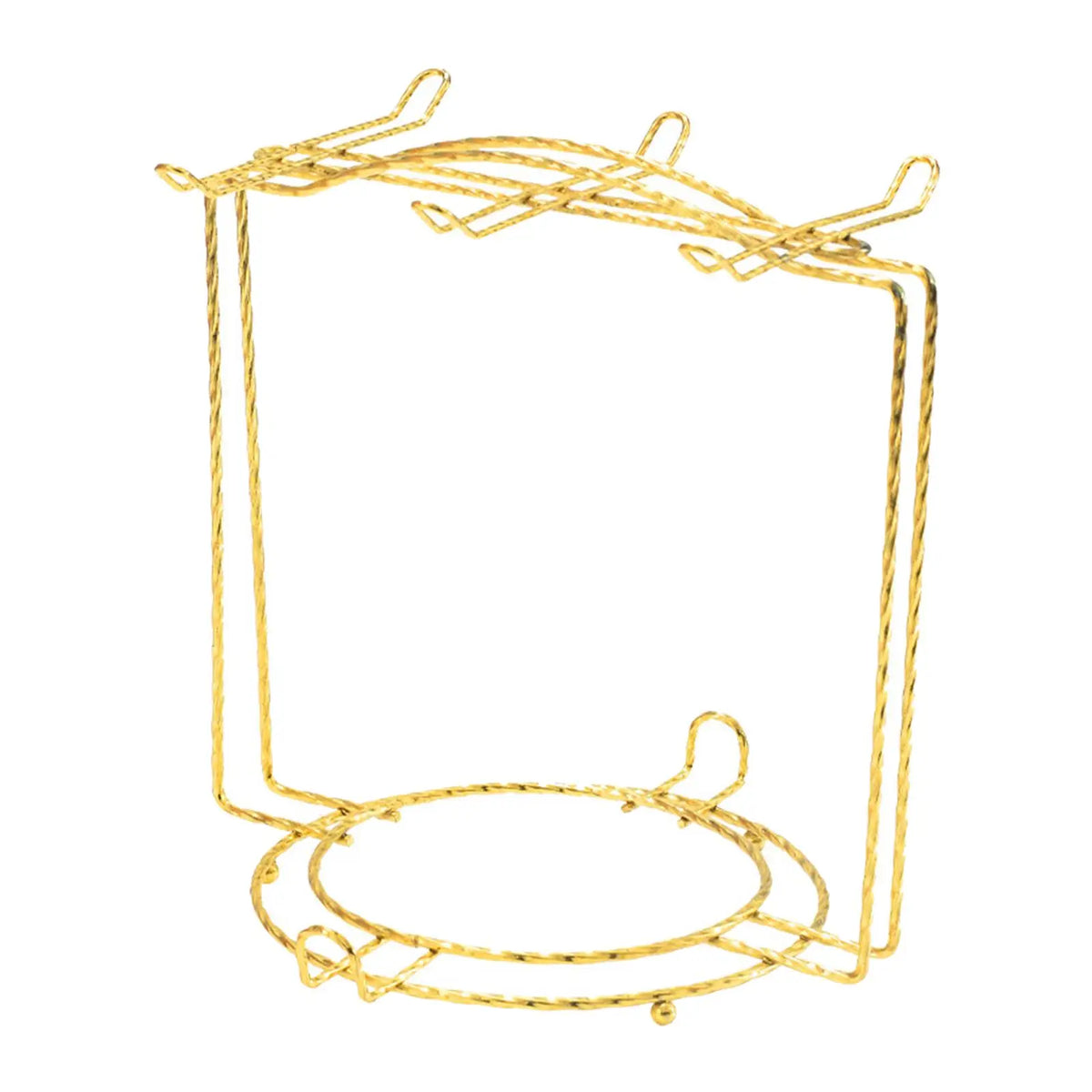 support métal or crochet tasse thé rangement cuisine décoration vaisselle fil fer tressé stableINCT