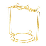 support métal or crochet tasse thé rangement cuisine décoration vaisselle fil fer tressé stableINCT
