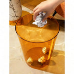 poubelle moderne transparente or grande chambre salon salle bain minimalistestyle