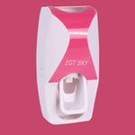 distributeur dentifrice porte brosse dents anti poussière support rangement mural accessoire salle bain moderne