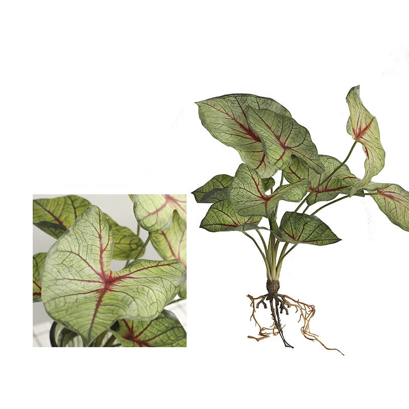 plantes artificielles vertes feuilles soie decoration extérieur moderne minimaliste