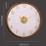 horloge murale moderne or marron asiatique décoratif salle mangerDecoration horloge digitale aiguille