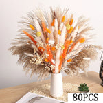 bouquet fleurs séchées automne orange naturel rustique décoration maison anniversaire mariage festive