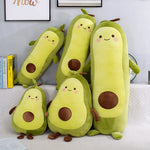 peluche avocat souriant mignon cartoon vert brun lit chambre décoration intérieure française enfants chambre