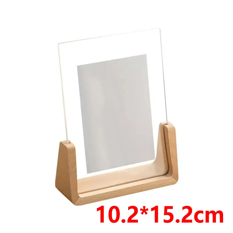 porte photo transparent moderne bois clair documents photos mariage minimaliste