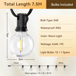 guirlande lumineuse led filaments noir jaune vintage industrielle extérieure ip65 15m 30m multiples tailles