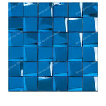 carreaux muraux adhésifs or moderne élégants carrés brillants 29.3cm 29.3cm noir argent