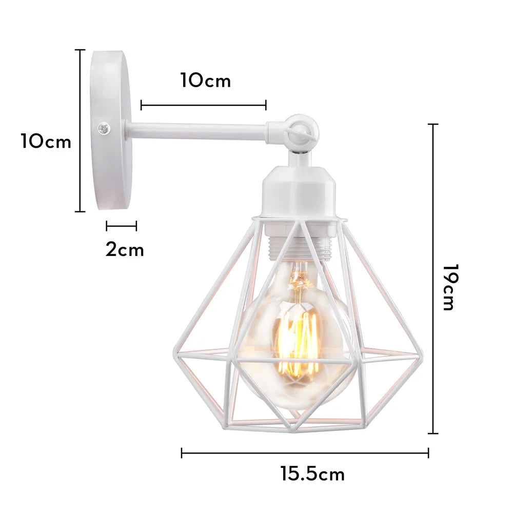 applique murale led moderne bois blanc scandinave fixée mur entrée chambre cuisine