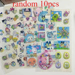 sticker anime rose bleu jaune gris adhésif cartoon mignon décoration téléphone portable jouet cadeau