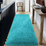 tapis doux uni polyester antidérapant résistant décoloration confortable gris blanc vert bleu moderne