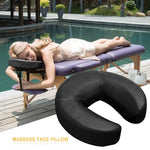masseur facial coussin cuir noir mousse mémoire forme confort lit easy clean adultes