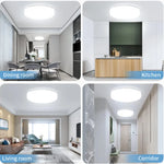 luminaire led rond blanc moderne minimaliste 15cm 18w 18cm 24w 23cm 36w 30cm 48w