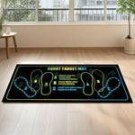 tapis d'entraînement fitness multicolore antidérapant squats marquages musculaires usage maison sport