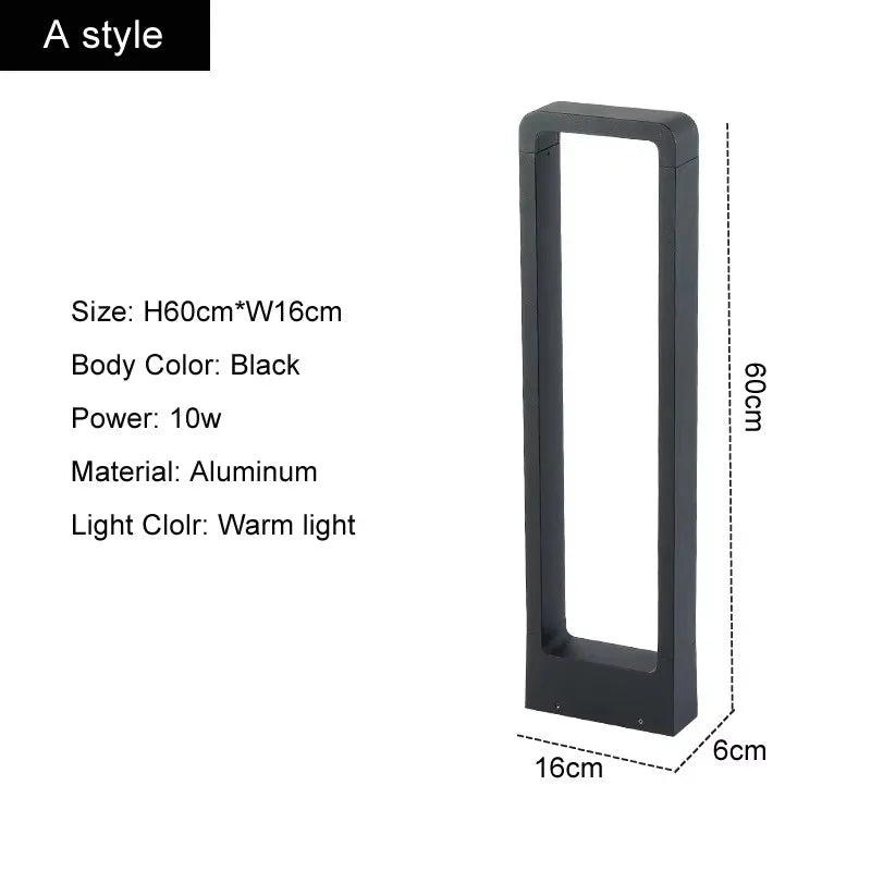 lampe solaire moderne industrielle ip65 led 85265v vis fixations noir gris
