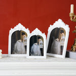 cadre photo vintage noir blanc orné résine baroque décoration photo moderne