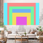 tapisserie personnalisable moderne noir jaune lettres relief 150x100 200x150 230x180 machine lavable