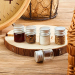 mini bouteilles verre transparentes couvercles aluminium conteneurs minimalistes pots épices rangement bijoux 5ml 7ml
