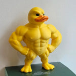 statue canard musclé jaune orange 3d humoristique décoration intérieure extérieure carnaval anniversaire noël