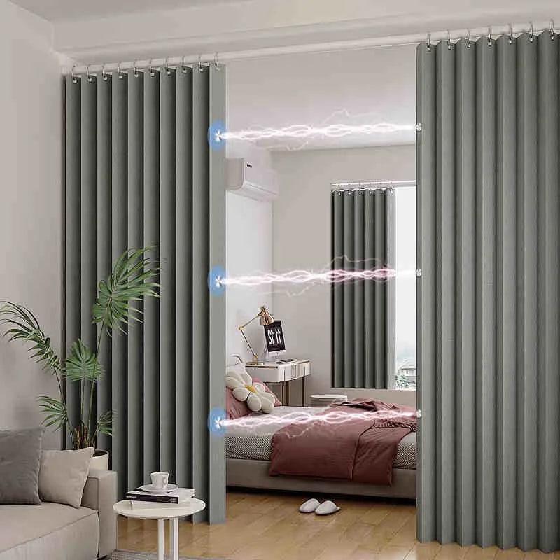 rideau plissé beige clair texture lin opacité moderne fenêtre courbe autocollant