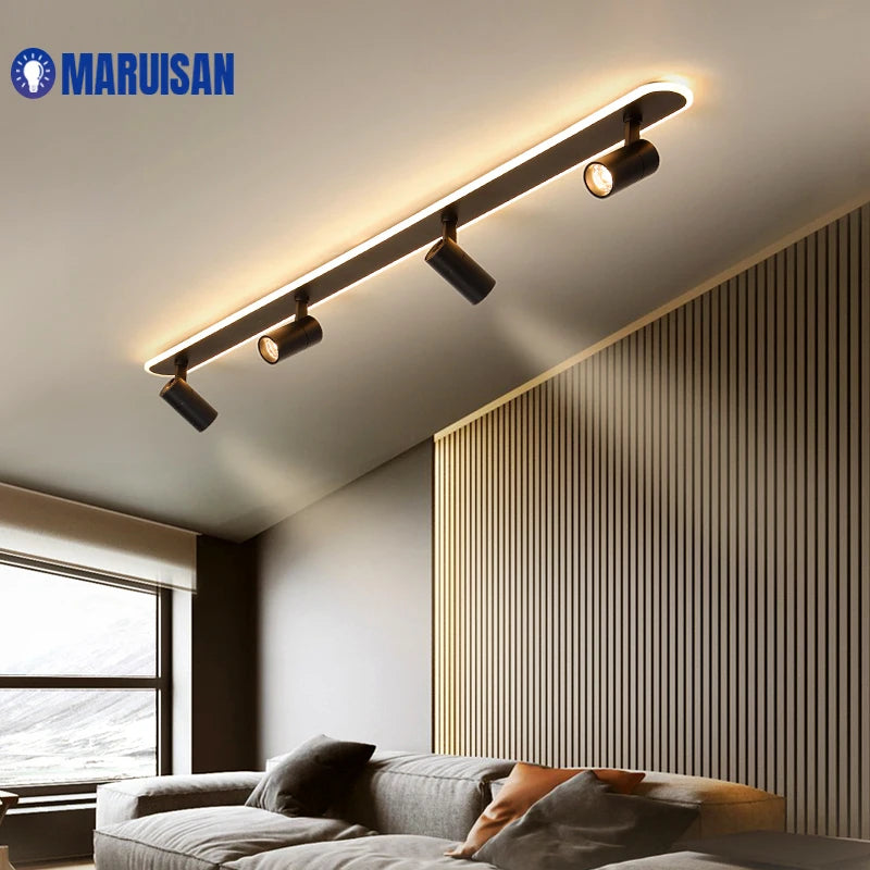 projecteurs led modernes spot noir blanc doré fixation murale minimaliste