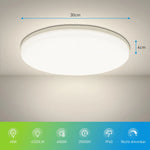 lampe led moderne 15cm 18w 18cm 24w 23cm 36w 30cm 48w blanc