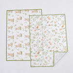 tapis bébé animaux mignons oiseaux lapins koalas 70cm 50cm polyester beige clair imperméable réutilisable