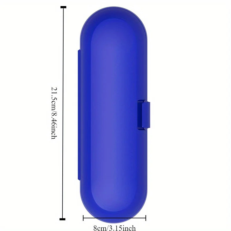 boîte rangement portable brosse dents électrique rose bleu vert moderne clips chargeur intégré contrôle