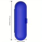 boîte rangement portable brosse dents électrique rose bleu vert moderne clips chargeur intégré contrôle