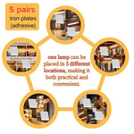 lampe led moderne aimantée rechargeable usb blanc lisse contemporaine tactile