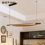 lampe suspendue moderne noire bois naturel texture bois chambre salon étude