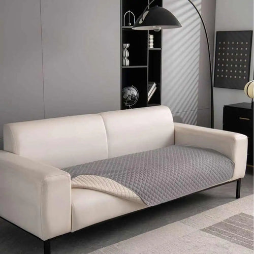 housse canapé imperméable quiltée moderne salon protection animaux enfants gris beige universelle