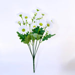 bouquet fleurs artificielles orange jaune blanc violet moderne minimaliste decoration maison intérieur