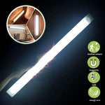 lampe led sans fil rechargeable détecteur mouvement adhésif rectangle blanc moderne induction 3m