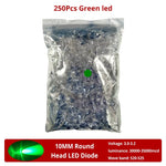 Diodes led bleu vert rouge jaune blanc rose violet orange 10mm ultra lumineuses modernes