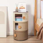 table nuit meuble moderne rose minimaliste tiroirs transparents chambre coucher