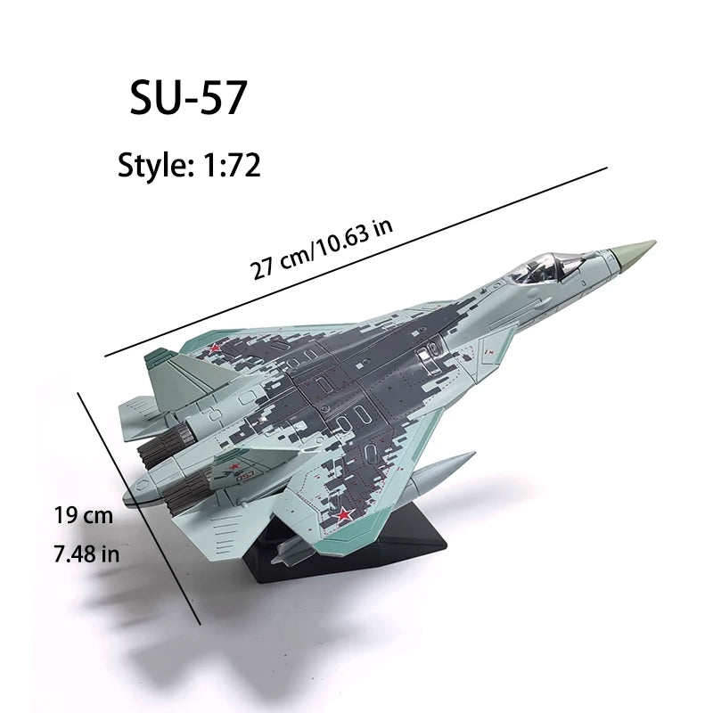 avion militaire su57s camouflage bleu gris blanc base noire réaliste assembler collection maison