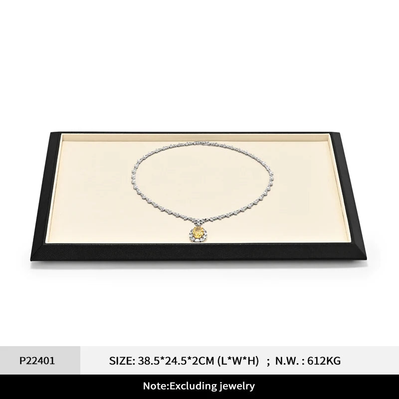 plateau présentation bijoux cuir velours strass classique bracelet boucles oreilles bagues colliers portable festival
