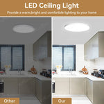 lampe led blanc moderne interrupteur télécommande 230mm 270mm 370mm
