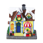 Maison de Noël illuminée LED vue de face