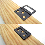 fichets porte noir cintre tableau pratique bricolage bois 32x37mm 13x22mm fixations travaux plat lisses